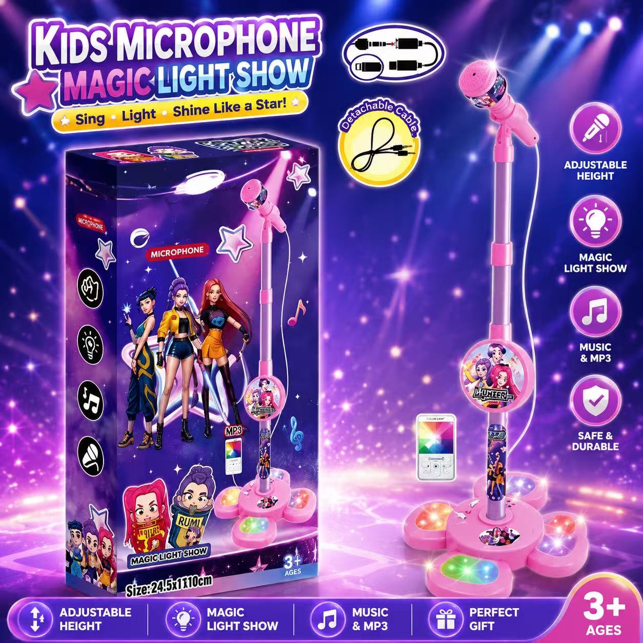 Karaoke Microphone with Stand, - Shure Mic Sm58 ulasan dan harga